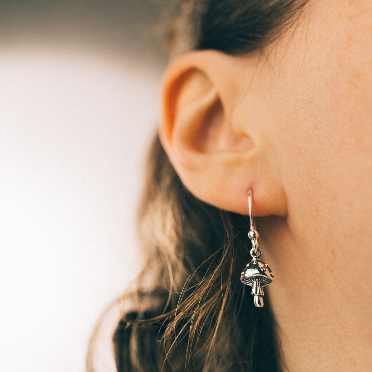 TEENY TOADSTOOL - Sterling Silver Drops