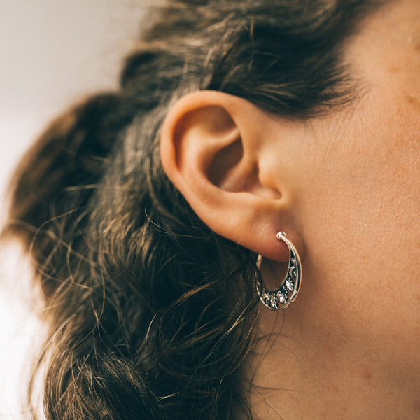 AUTUMN HARVEST - Sterling Silver Hoops