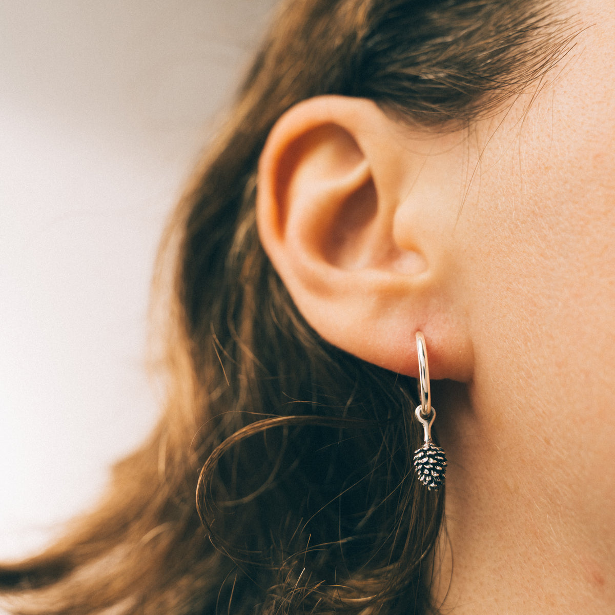 FOREST FIR - Sterling Silver Hoops