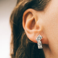 TUMBLING TAROT - Sterling Silver Studs
