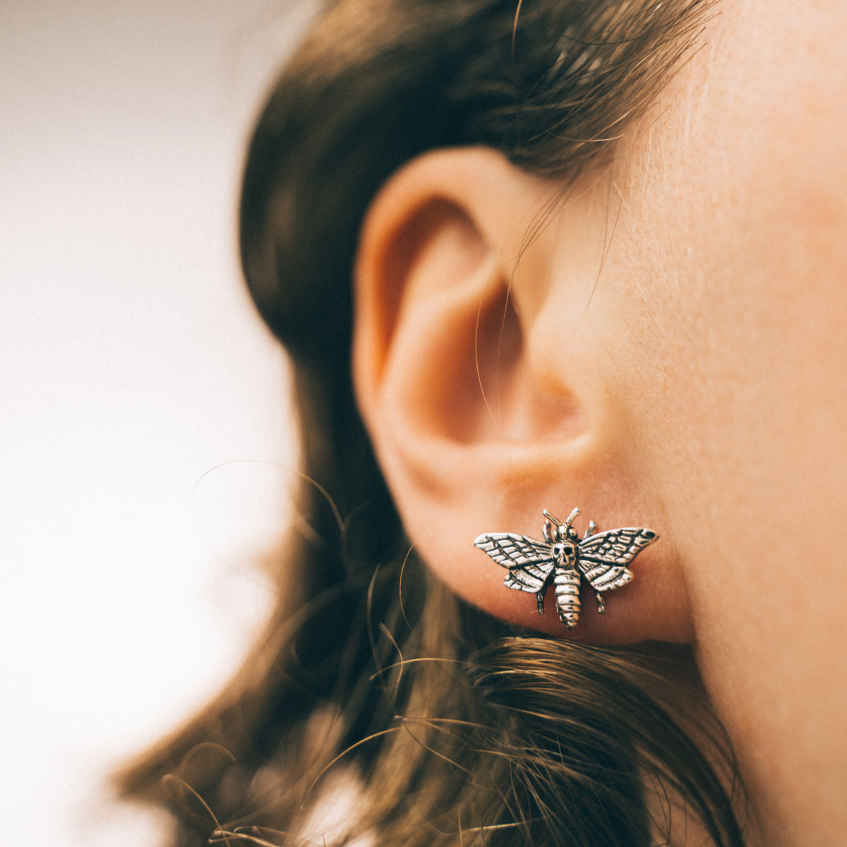 MISERY MOTH - Sterling Silver Studs