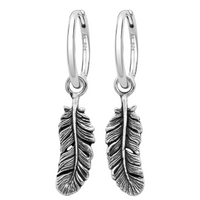 Sterling silver feather nature alternative jewellery