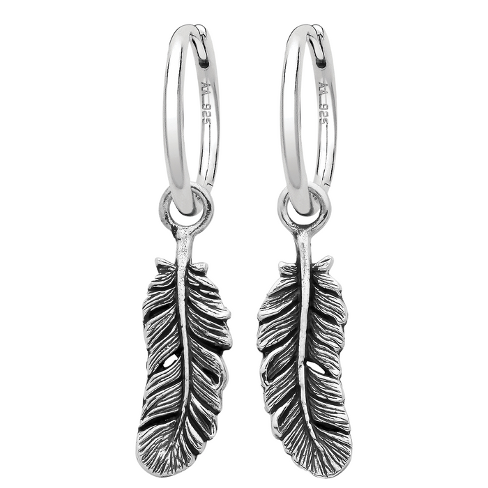 Sterling silver feather nature alternative jewellery