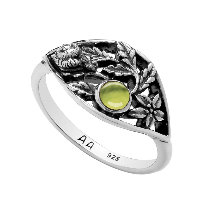 SECRET GARDEN - Peridot & Sterling Silver Ring