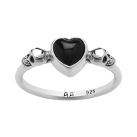 IMMORTAL LOVE - Onyx & Sterling Silver Ring