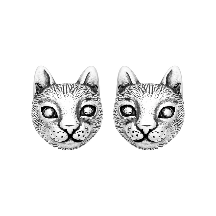 sterling silver car familiar halloween earrings alt gothic alternative jewellery