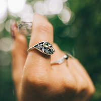 SECRET GARDEN - Peridot & Sterling Silver Ring