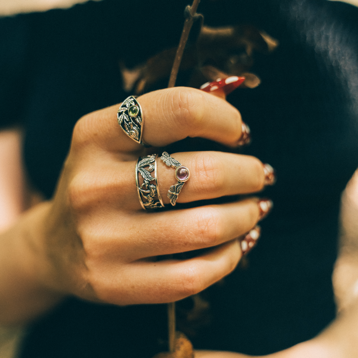 SECRET GARDEN - Peridot & Sterling Silver Ring
