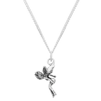 Sterling silver fairy pixie cottagecore necklace alternative jewellery
