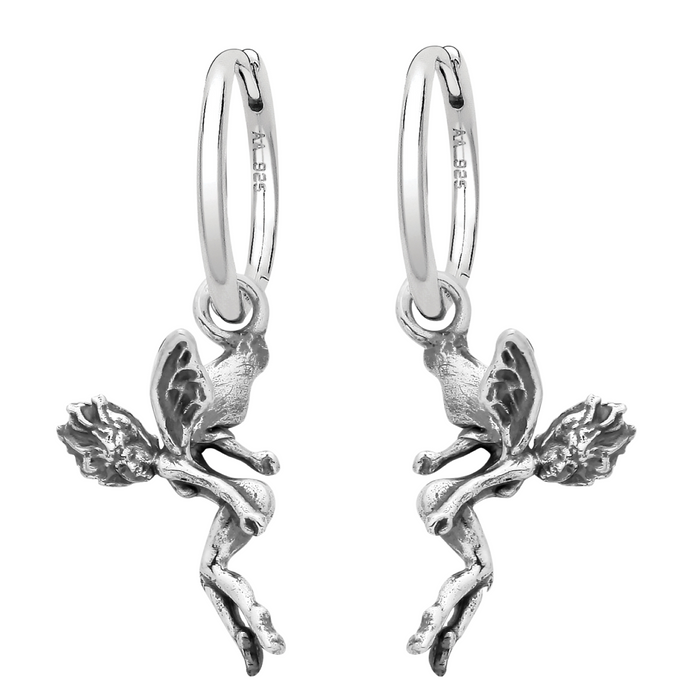 Sterling silver fairy pixie cottage core earrings alternative jewellery