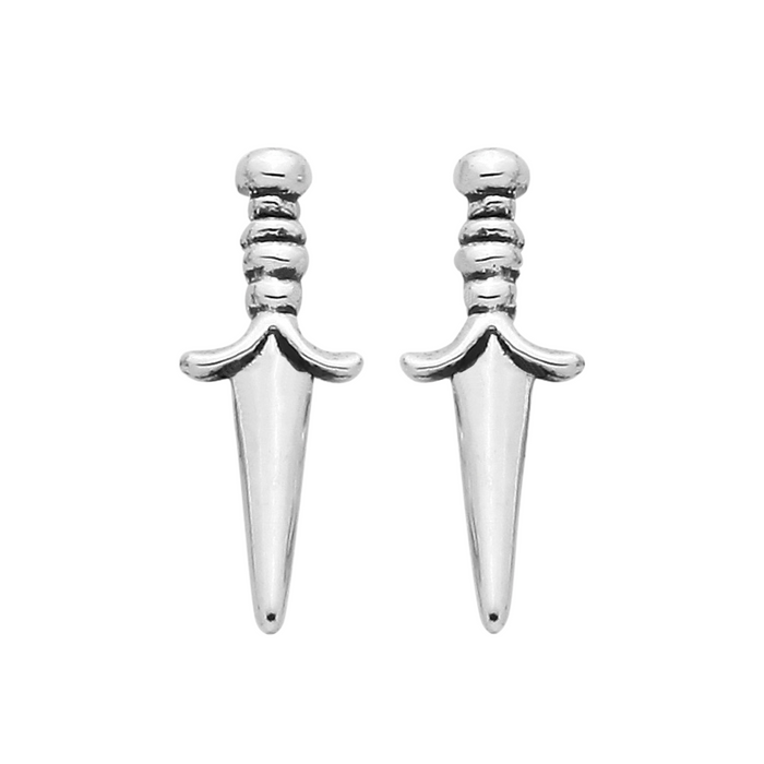 Sterling silver dagger necklace gothic alternative jewellery