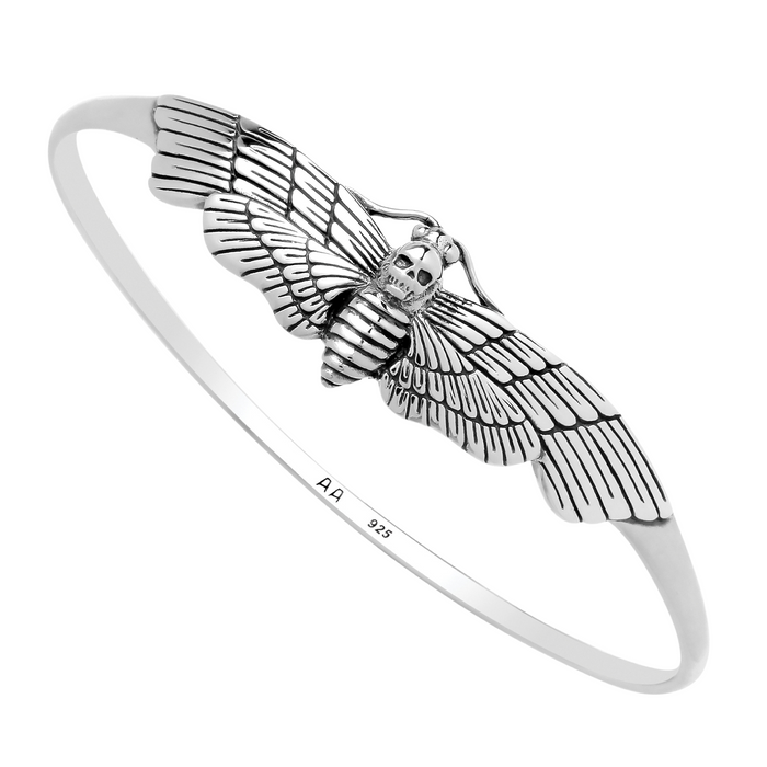 MISERY MOTH - Sterling Silver Bangle