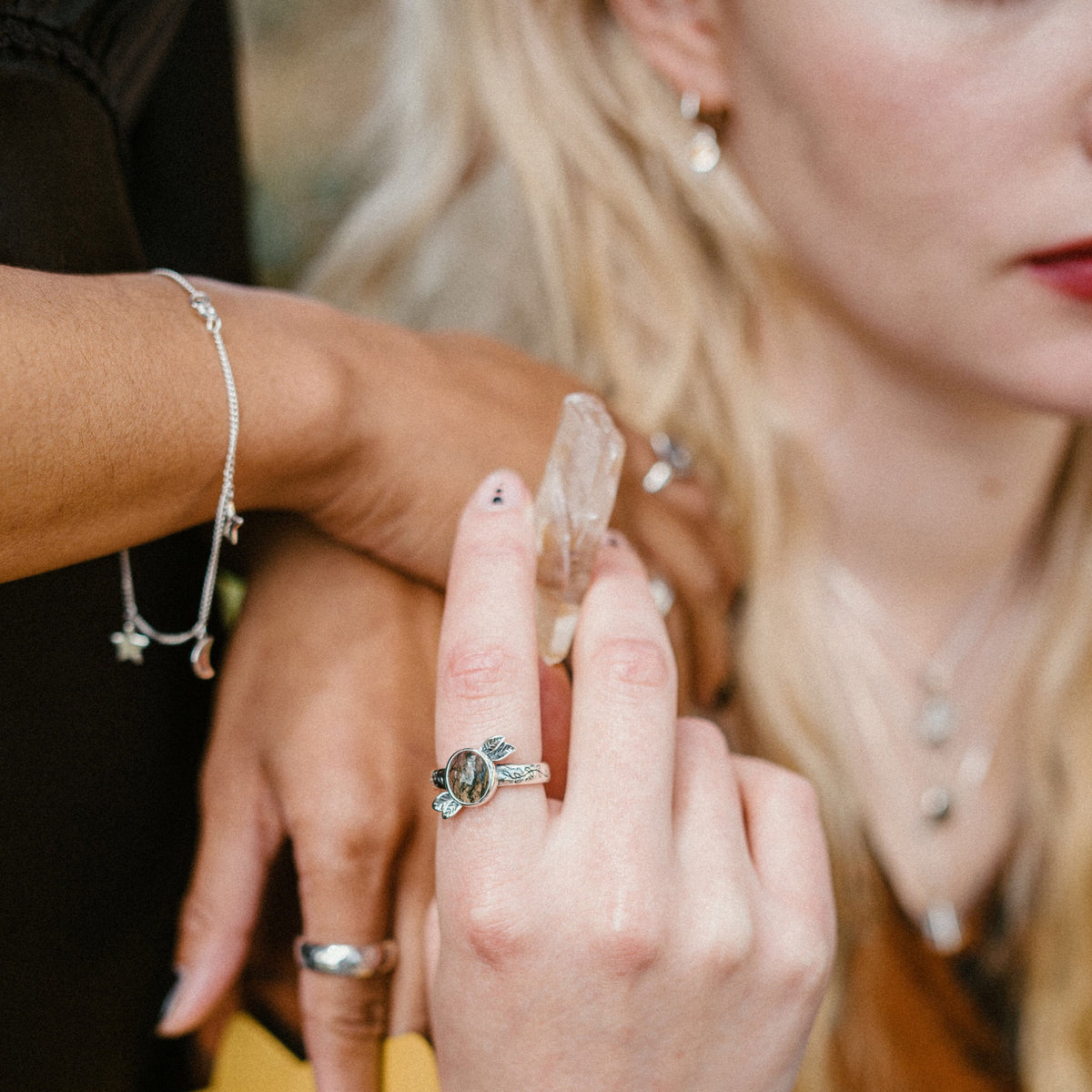 EVERGREEN - Sterling Silver & Moss Agate Ring - LAST CHANCE