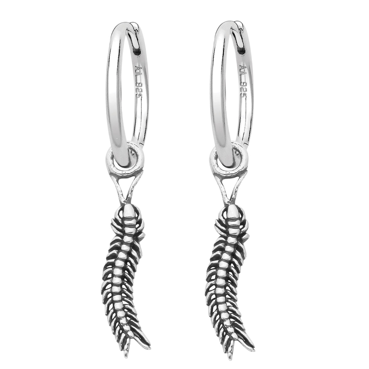 CENTIPEDE - Sterling Silver Hoops