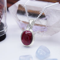 ROSEY - Sterling Silver & Garnet Necklace