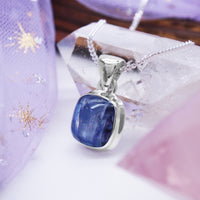 MIDNIGHT WATERS  - Sterling Silver & Kyanite Necklace