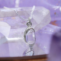 STAR BRIGHT  - Sterling Silver & Herkimer Diamond Necklace