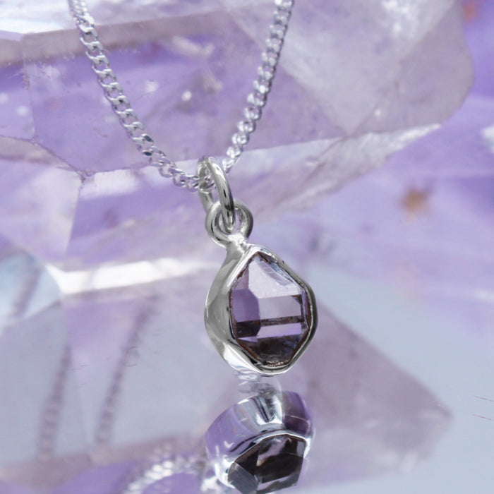 STAR BRIGHT  - Sterling Silver & Herkimer Diamond Necklace