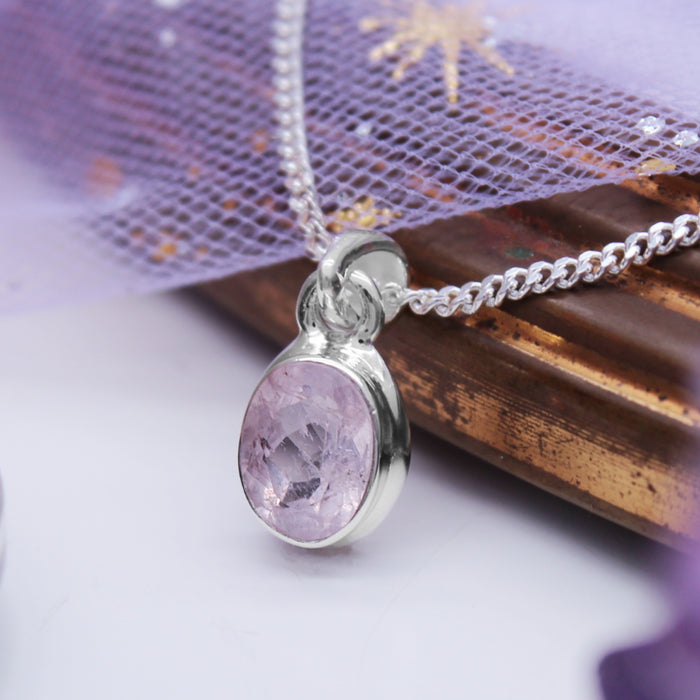 HEART SONG  - Sterling Silver & Morganite Necklace