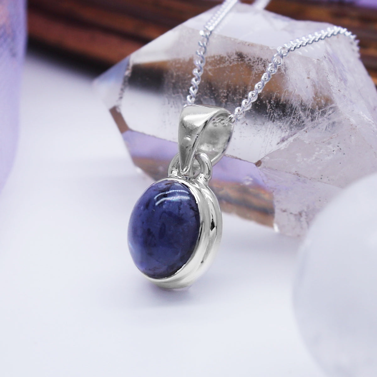 SERENITY  - Sterling Silver & Iolite Necklace