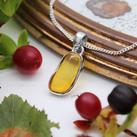 GOLDEN HOUR - Sterling Silver & Amber Necklace