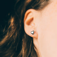 LOVE - Sterling Silver Studs