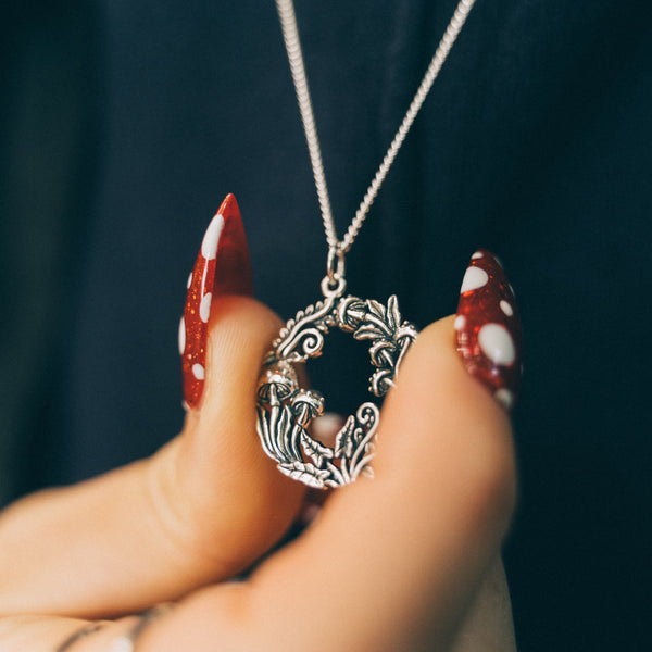 FERN & FUNGI - Sterling Silver Necklace