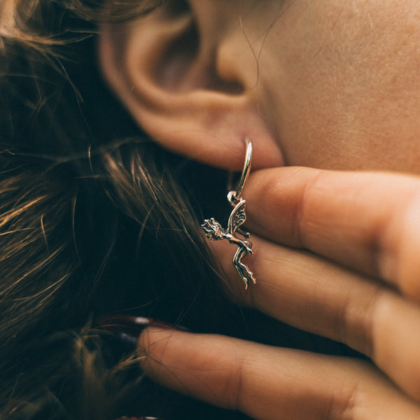 FOREST SPRITE - Sterling Silver Hoops