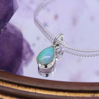 STAR DUST  - Sterling Silver & Ethiopian Opal Necklace