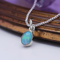 STAR DUST  - Sterling Silver & Ethiopian Opal Necklace