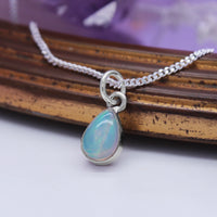 STAR DUST  - Sterling Silver & Ethiopian Opal Necklace