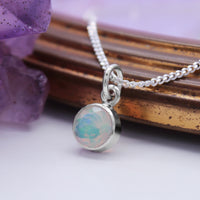 STAR DUST  - Sterling Silver & Ethiopian Opal Necklace