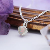 STAR DUST  - Sterling Silver & Ethiopian Opal Necklace