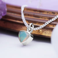 STAR DUST  - Sterling Silver & Ethiopian Opal Necklace