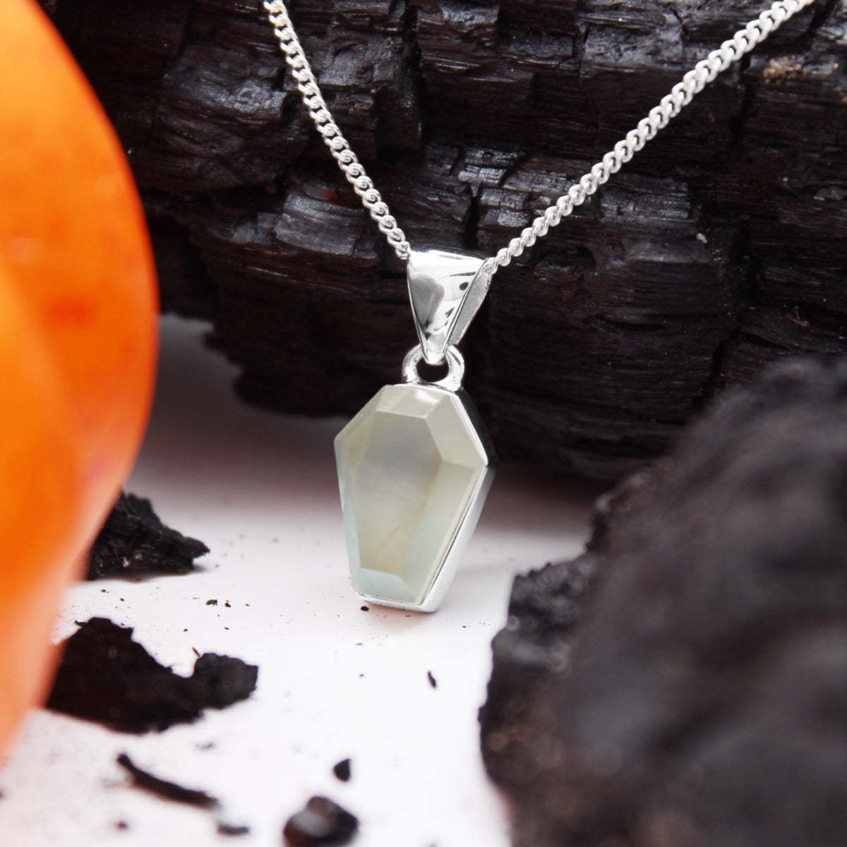NEW BEGINNINGS - Sterling Silver & Prehnite Necklace