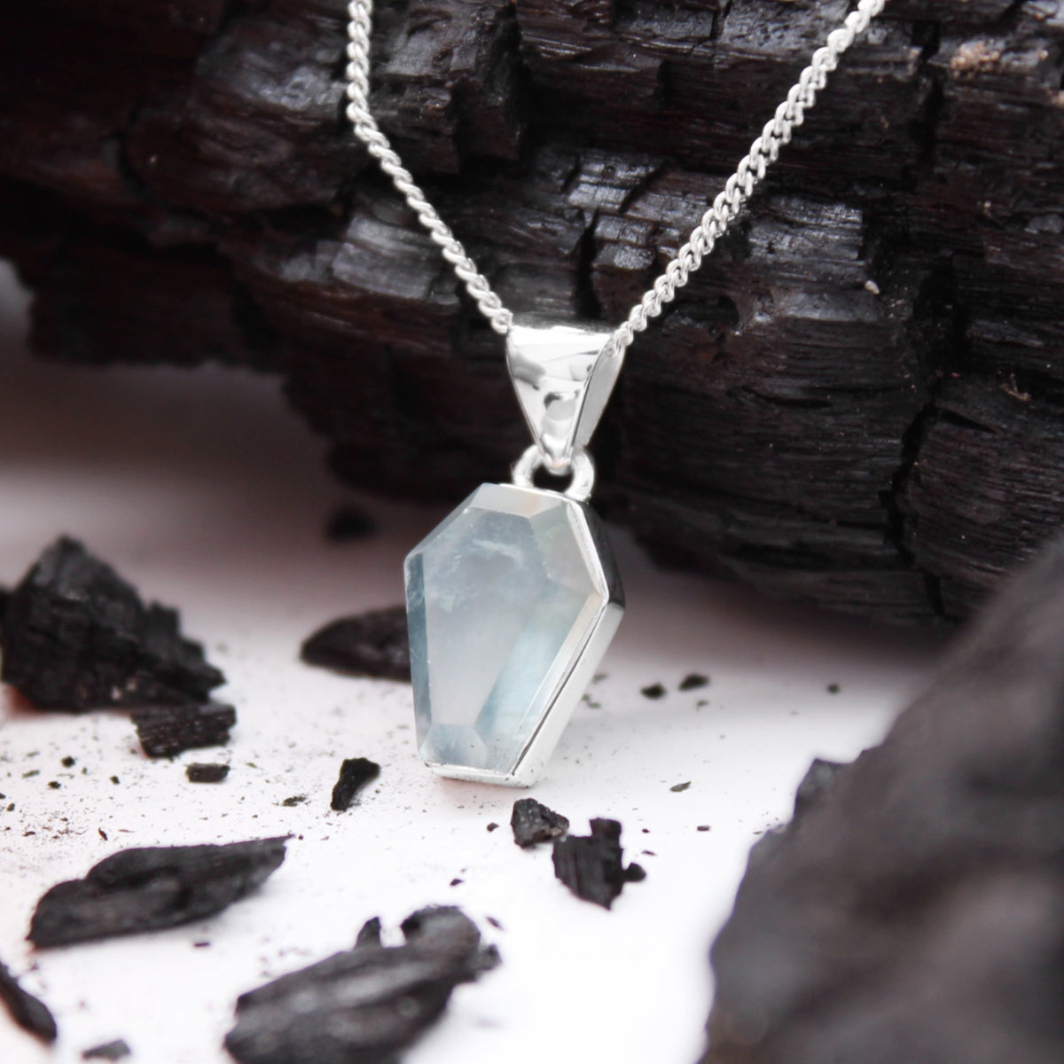 NEW BEGINNINGS - Sterling Silver & Prehnite Necklace
