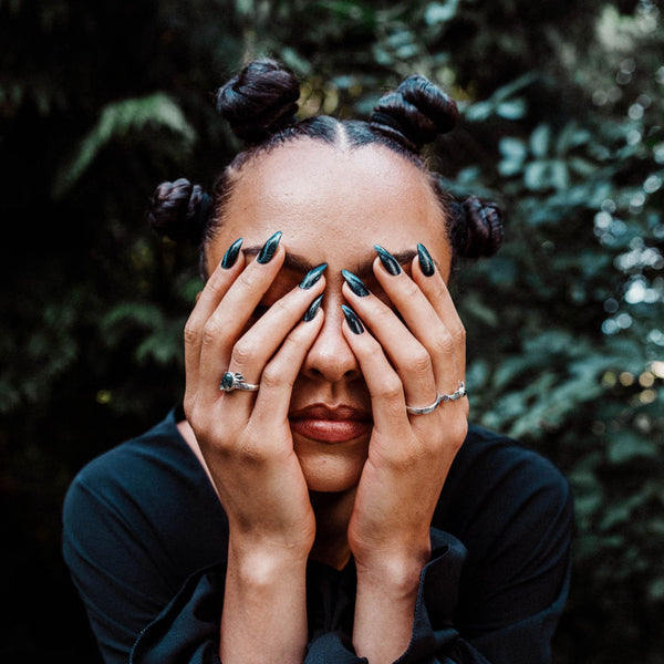 EVERGREEN - Sterling Silver & Moss Agate Ring - LAST CHANCE