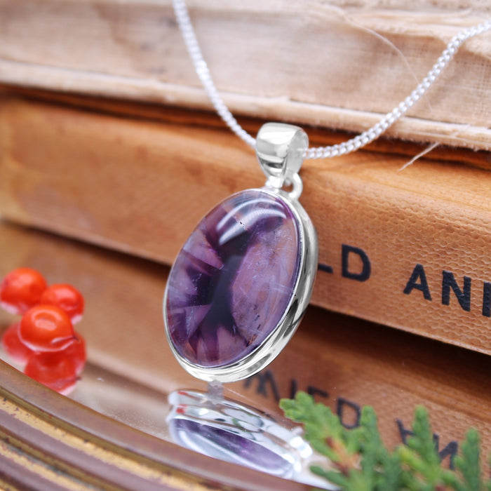 COSMOS - Sterling Silver & Star Amethyst Necklace